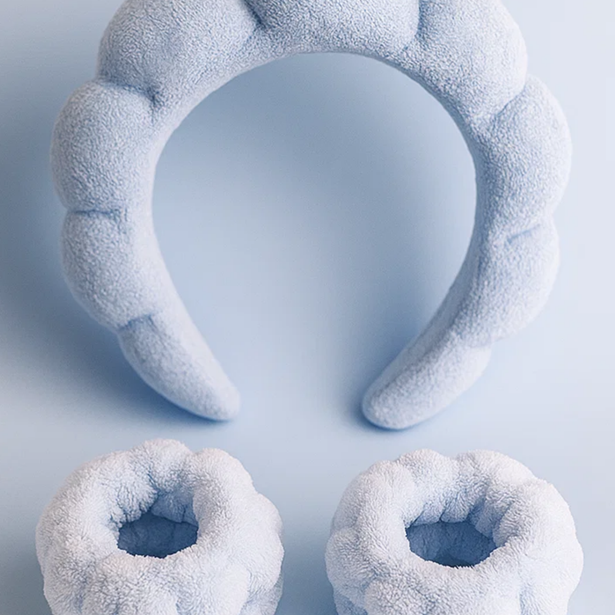 Bubble Skincare Headband Blue Hard