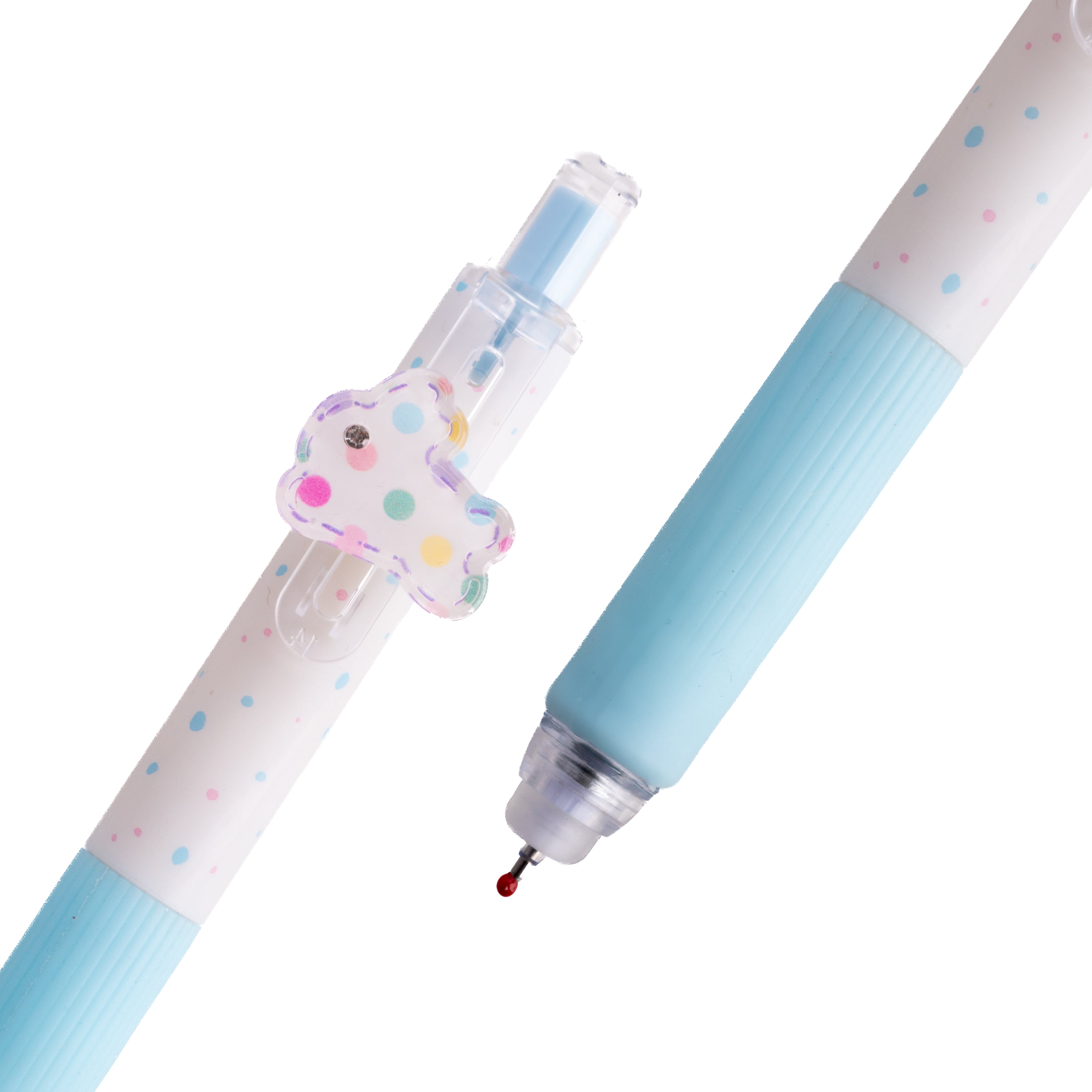 Cute Bunny Charm Erasable Pen - Pastel Blue