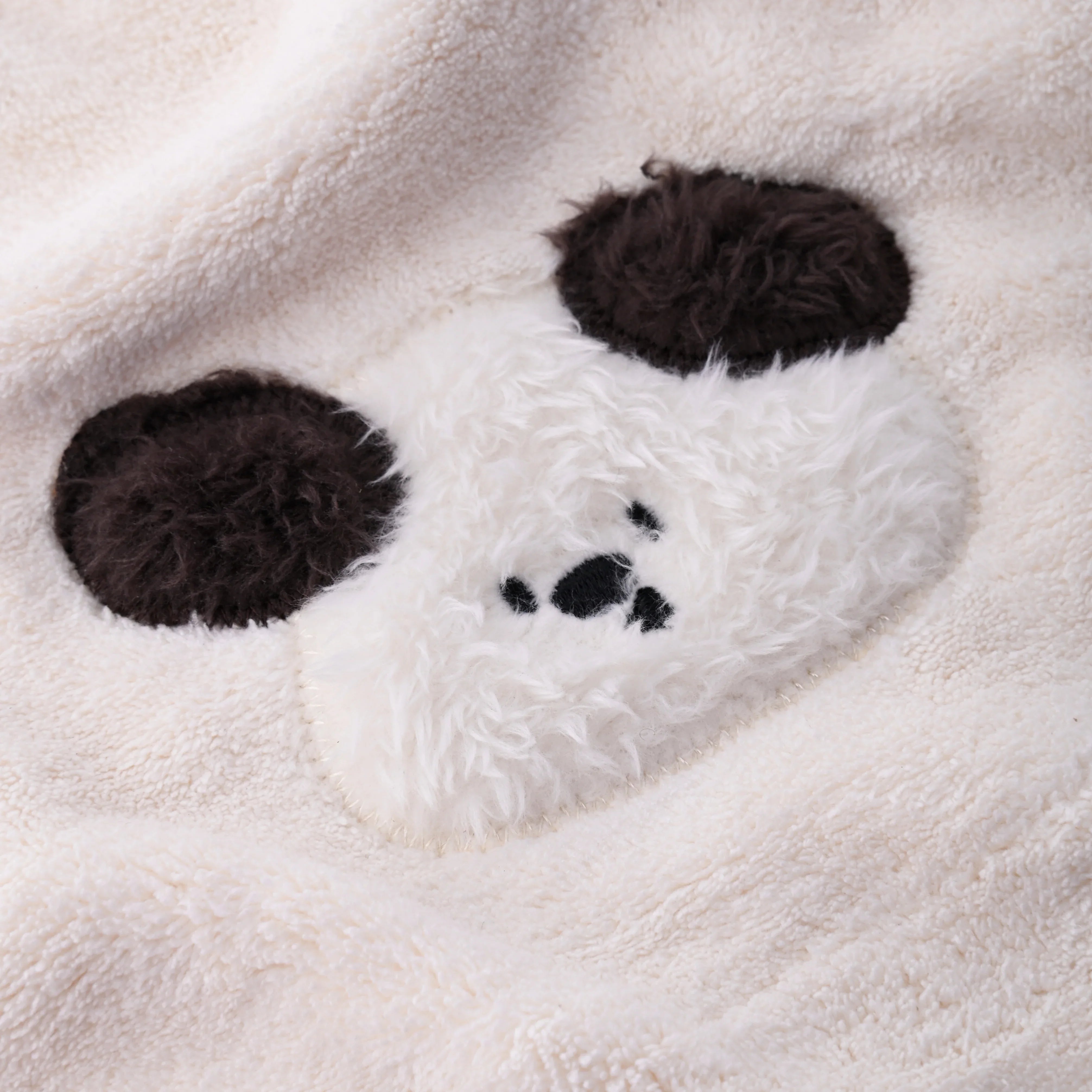 Puff Pals Hand Towel White