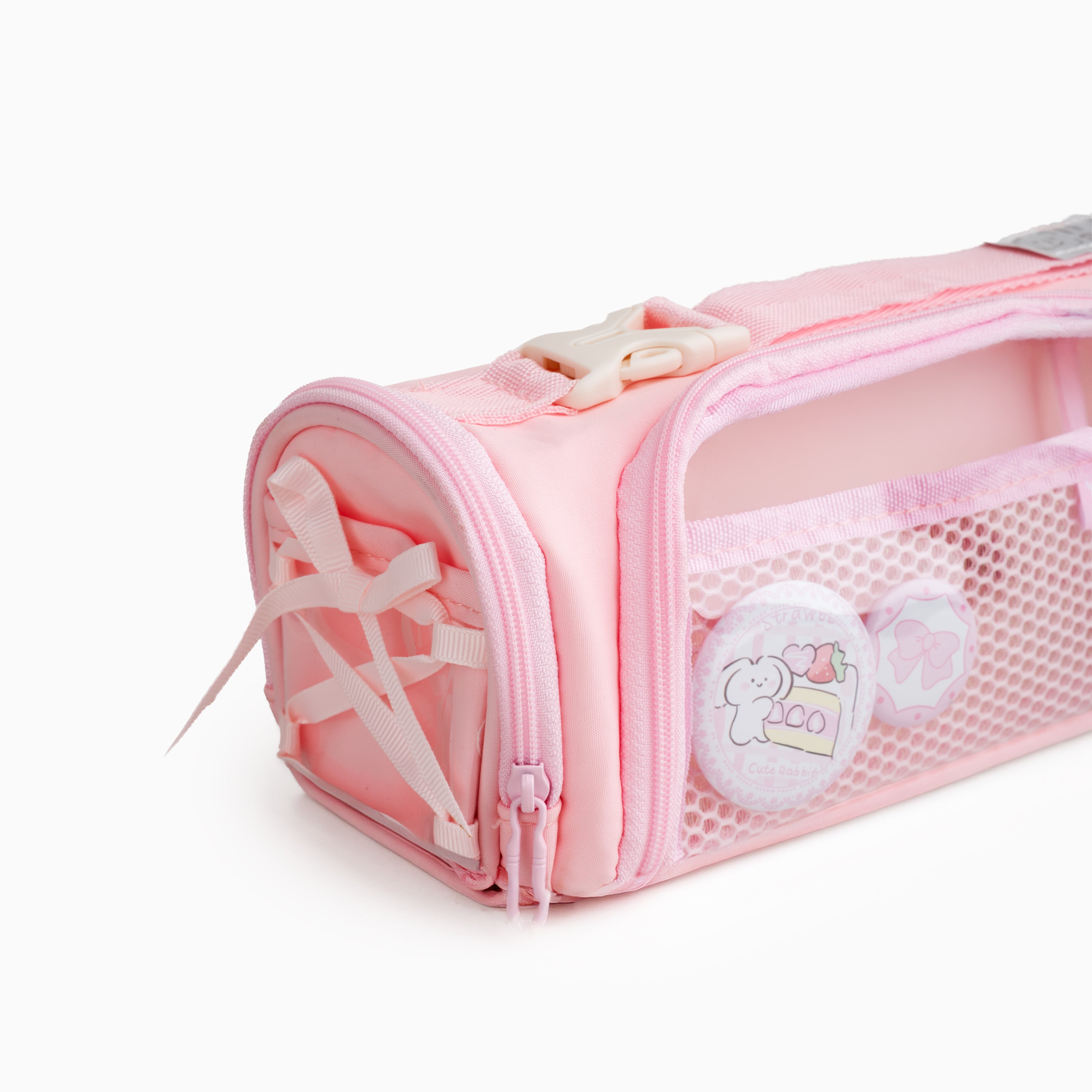 Sporty Kawaii Badge Pouch - pastel pink