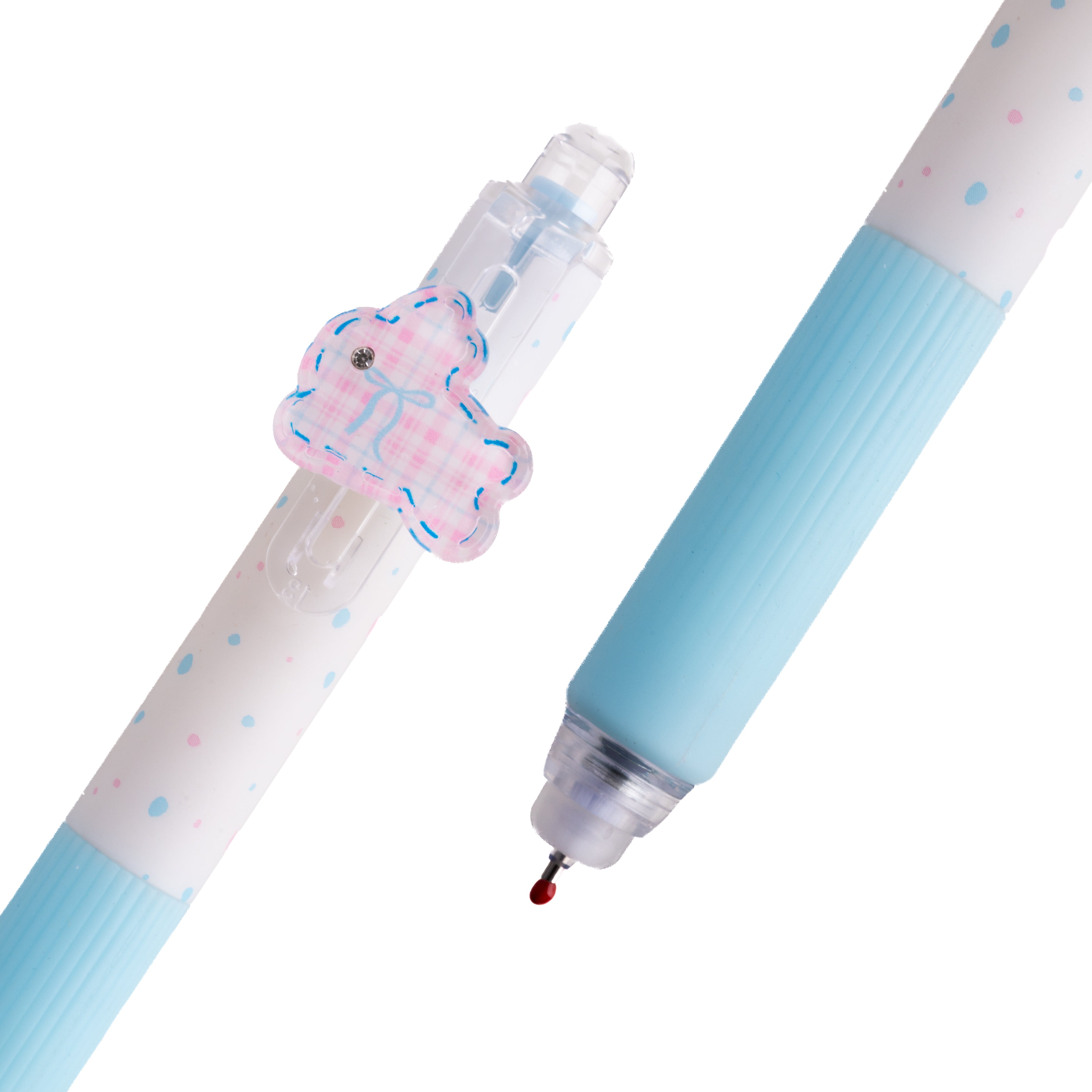 Cute Bunny Charm Erasable Pen - Blue
