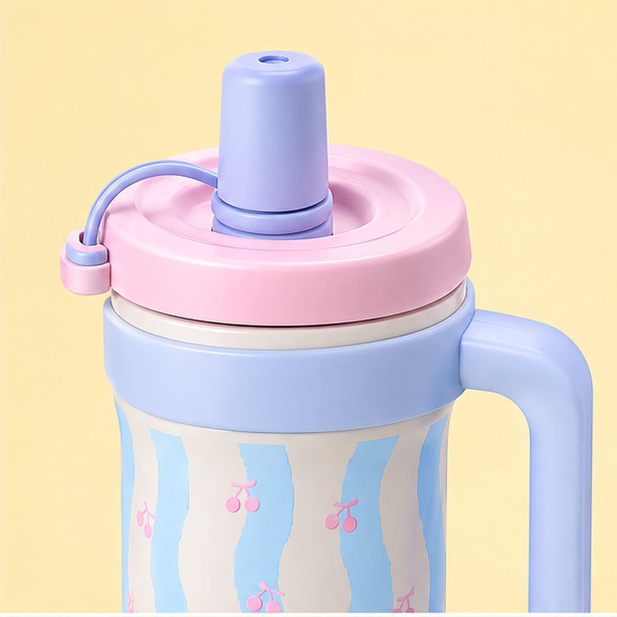 Black Cat Steel Tumbler - Blue