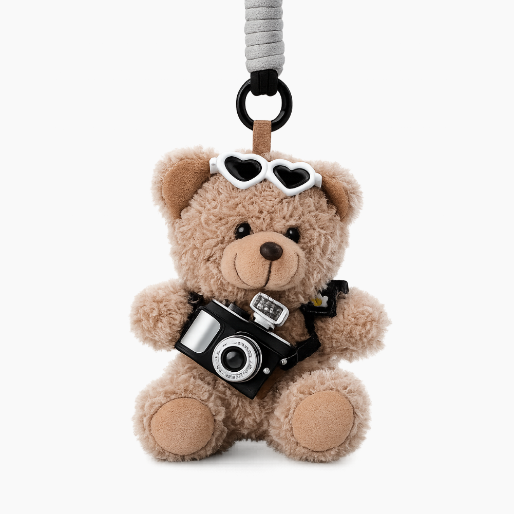 Heart Sunglasses Teddy Plushie Keyring