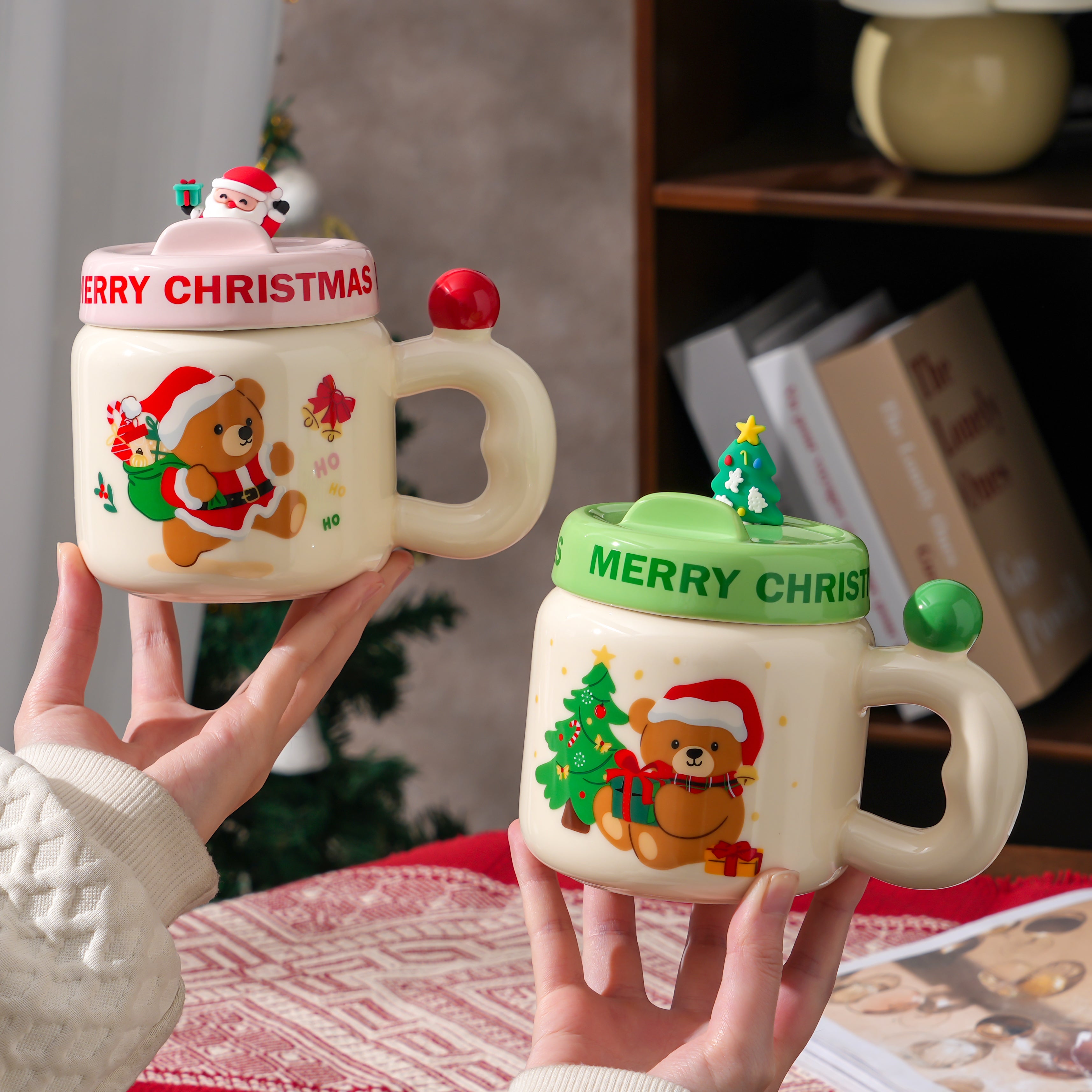 Santa Teddy Mug