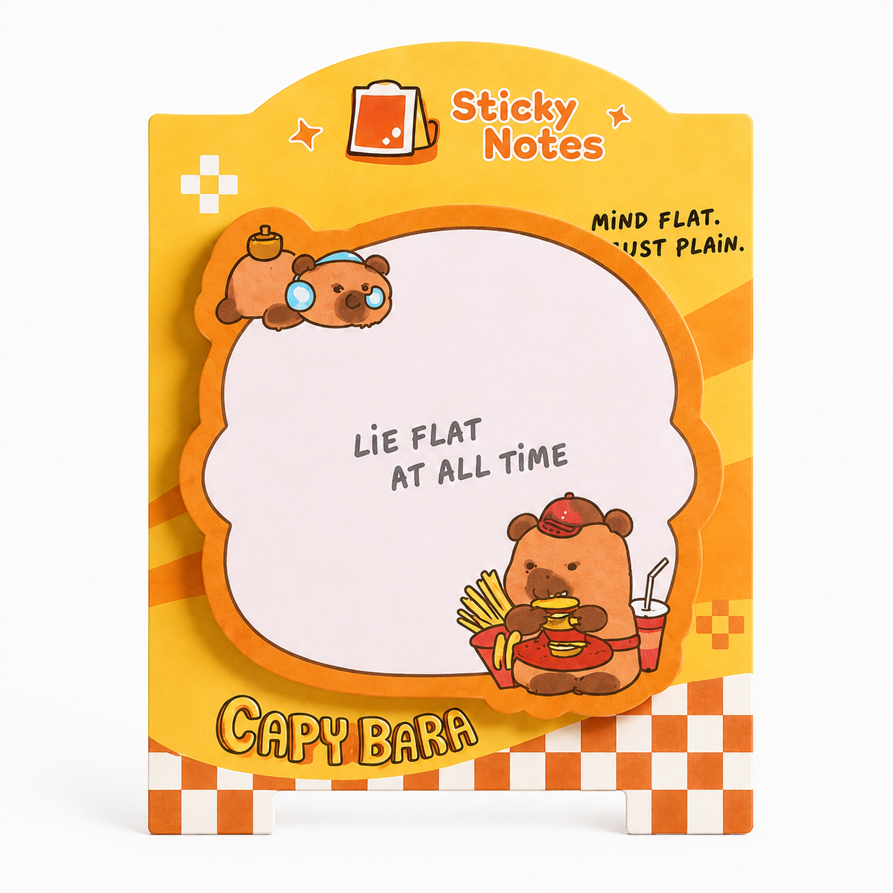 Capybara Sticky Notes - Burger