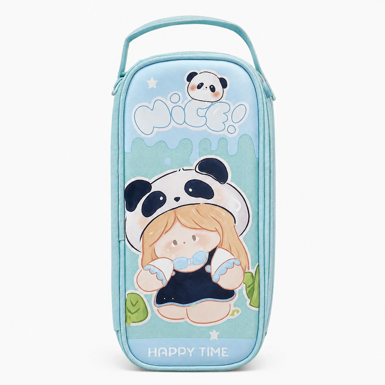 Panda Pencil Pouch - Blue