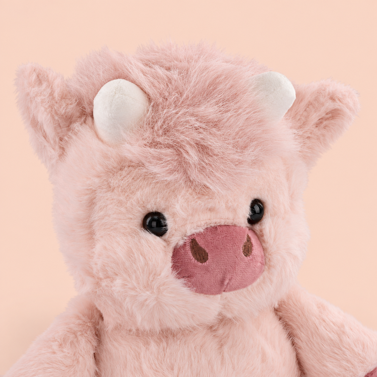 Moo Plushie - Blush Pink (Large)