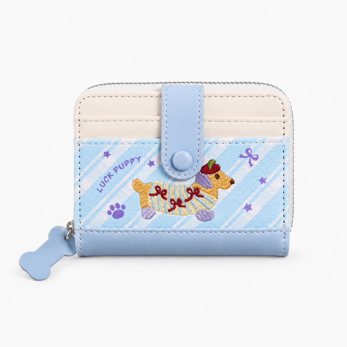 Puppy Blue Wallet