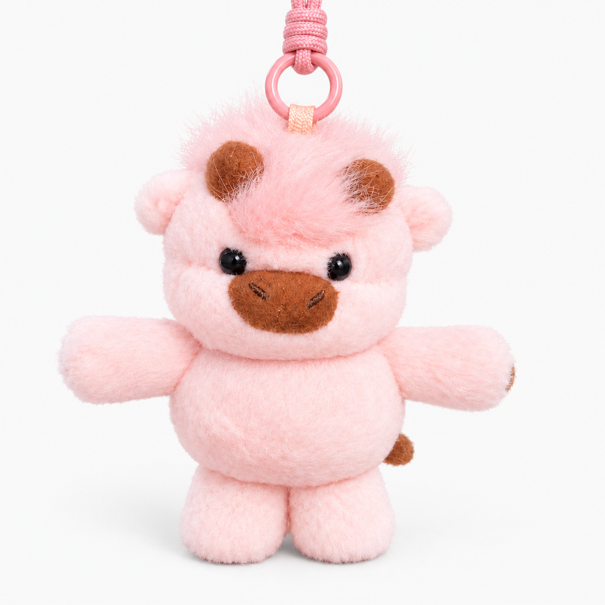 Bruno Plushie Keyring - Pink