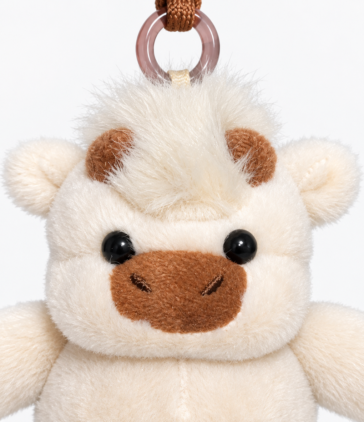 Bruno Plushie Keyring - Beige