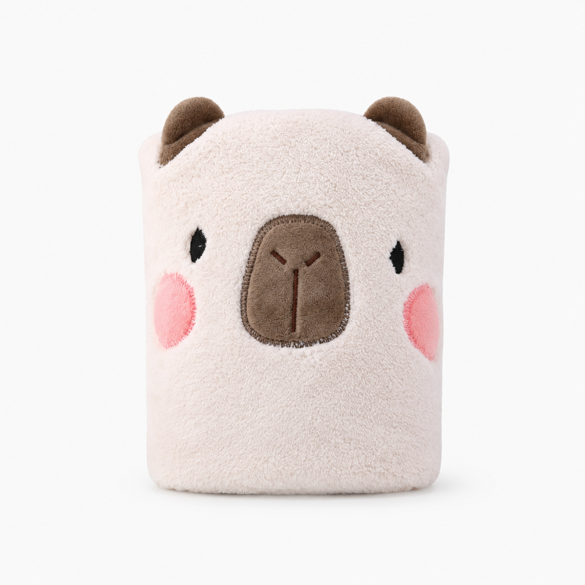 Cozy Capybara Hand Towel - White