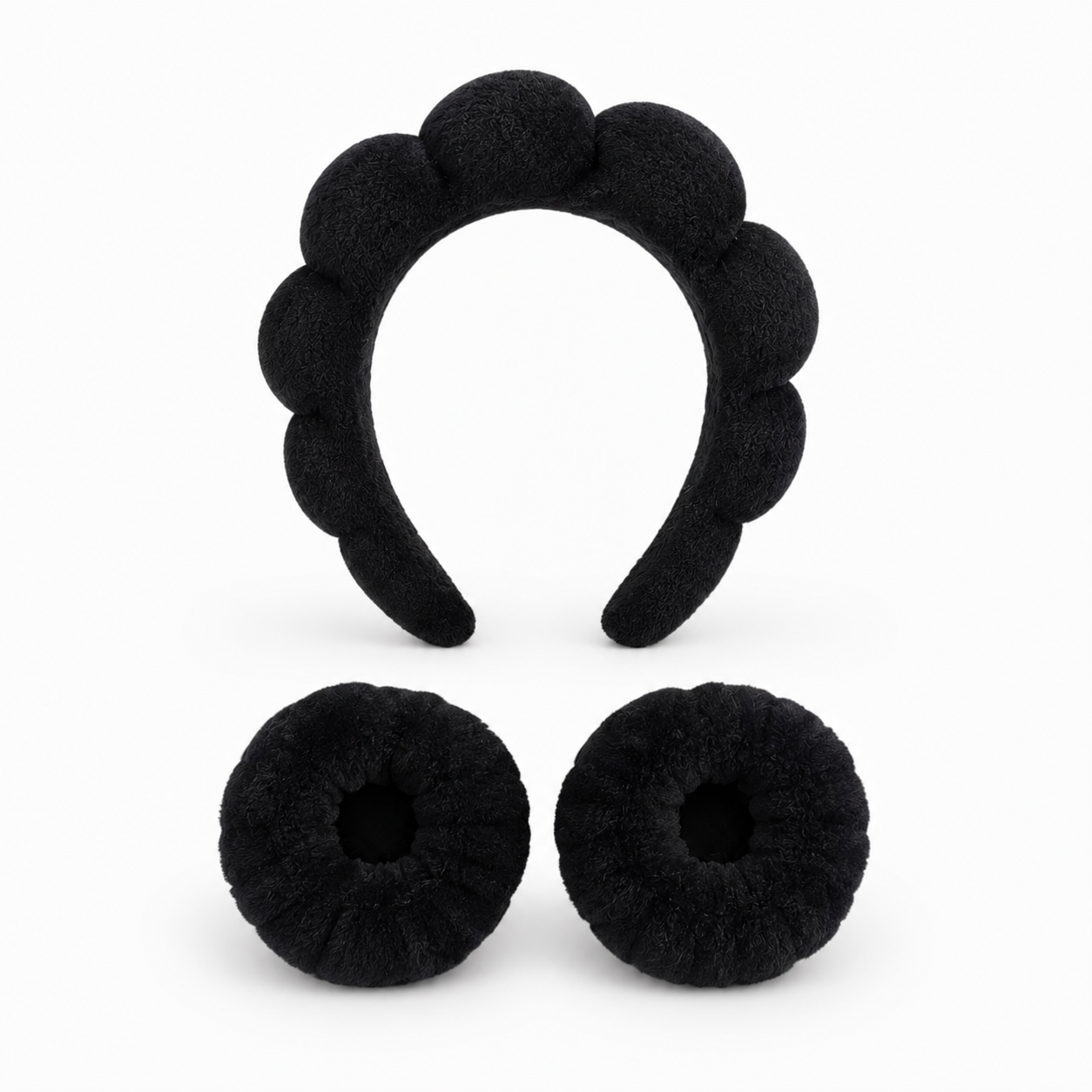 Bubble Skincare Headband Black Hard