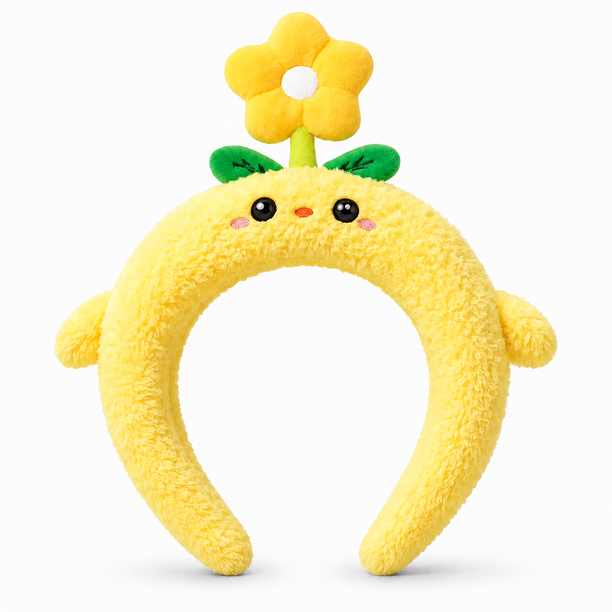 Spinning Flower Headband Yellow