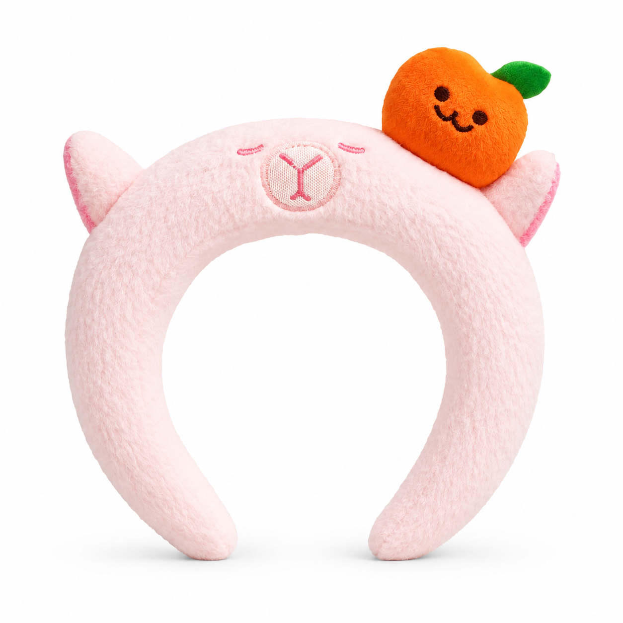 Fruit Capybara Headband Pink
