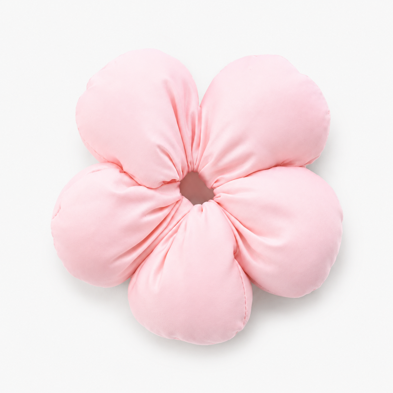 Puffy Flower Pink Scrunchie