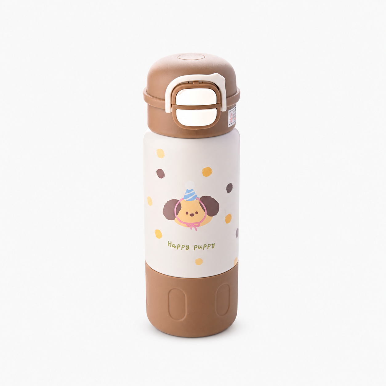 Happy Puppy brown Stainless Steel Tumbler
