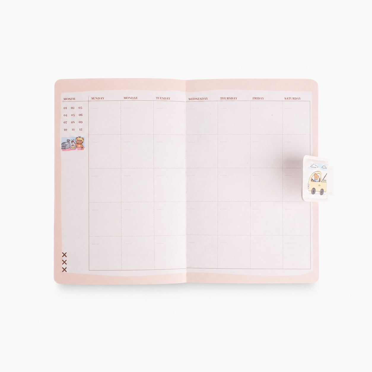 Cozy Living Bear - Magnetic notepad