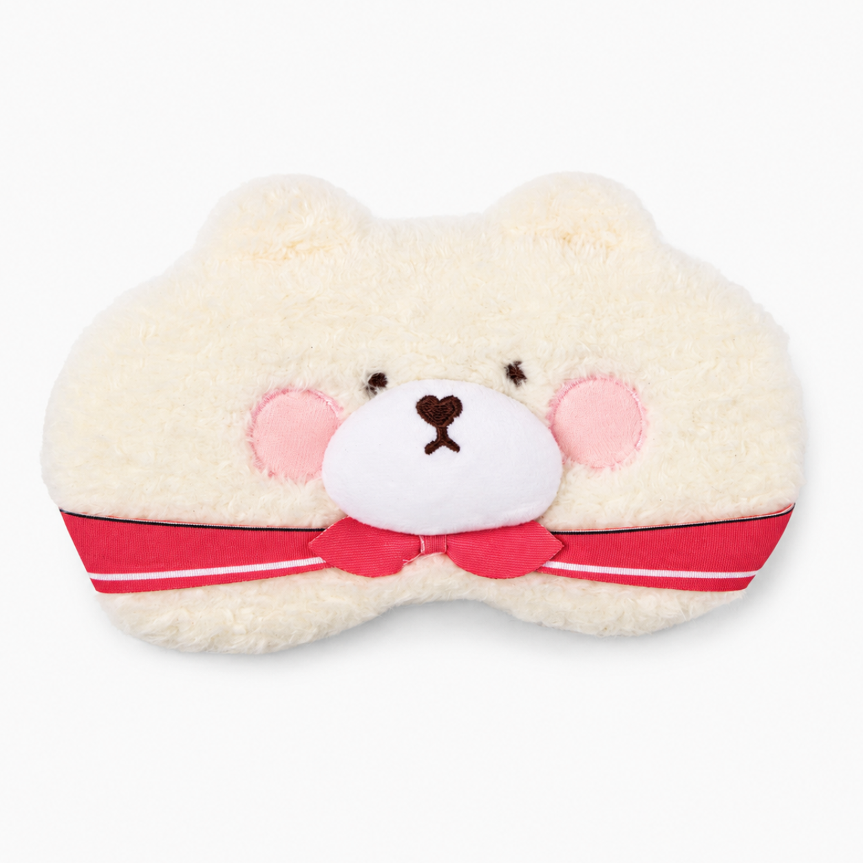 Pink Tie Bear Cooling Eye Mask