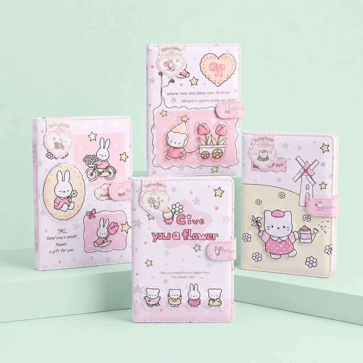 Flower Kawaii Planner - Flower Bunny