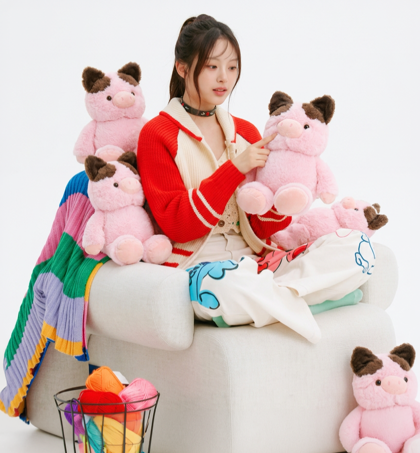 Pudding Plushie - Pink (Large)