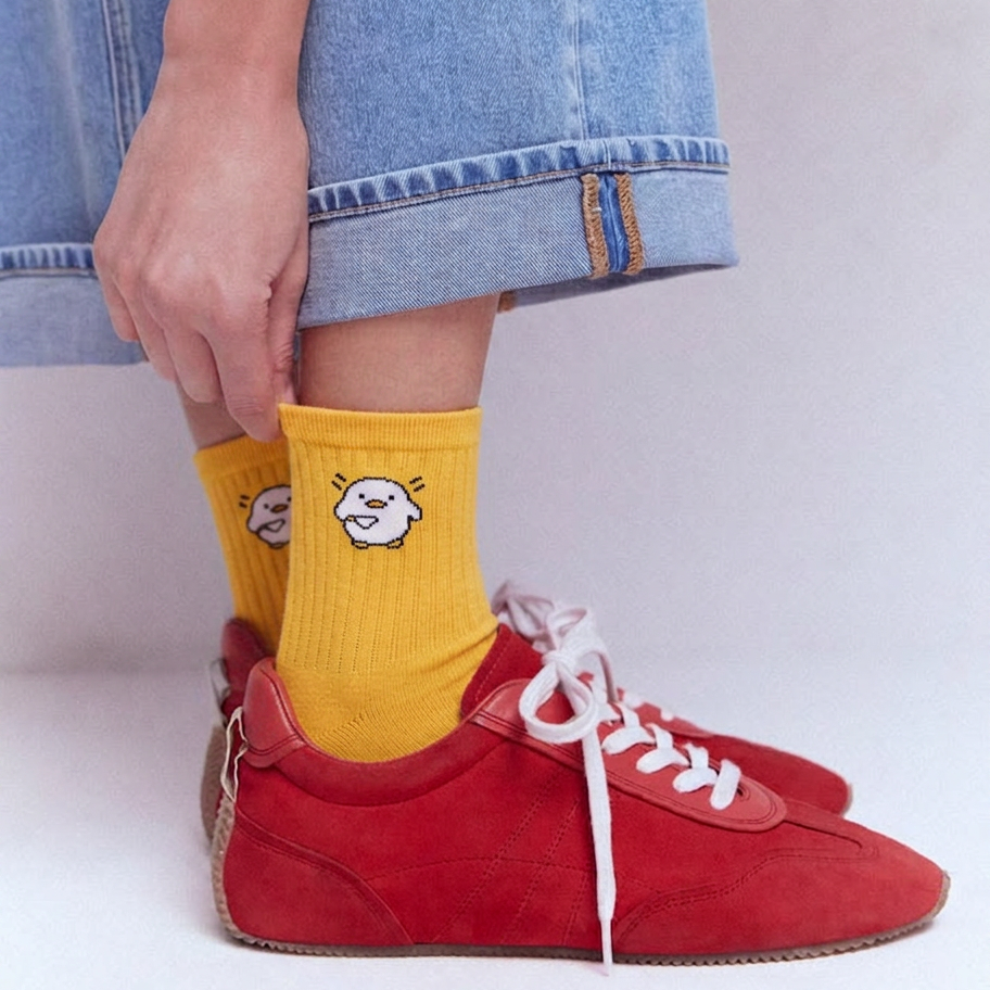 Duck Crew Socks - Yellow