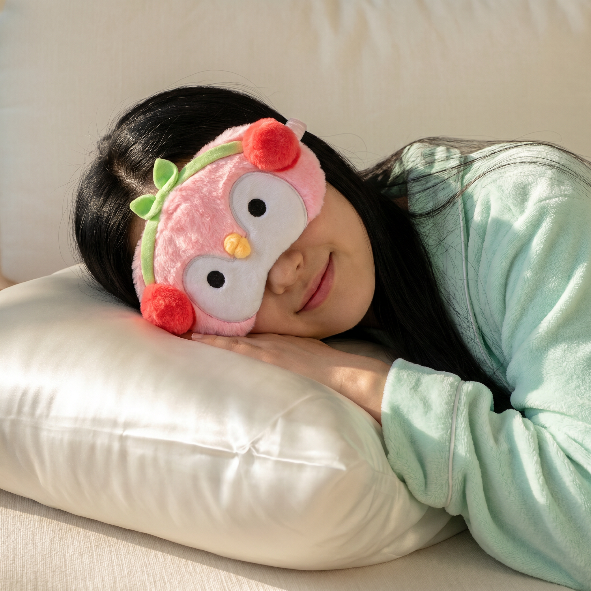 Berry Penguin Eye Mask