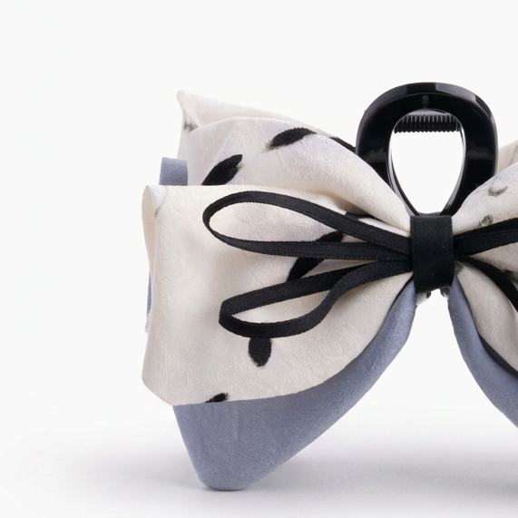 Midnight Bow Claw Clip
