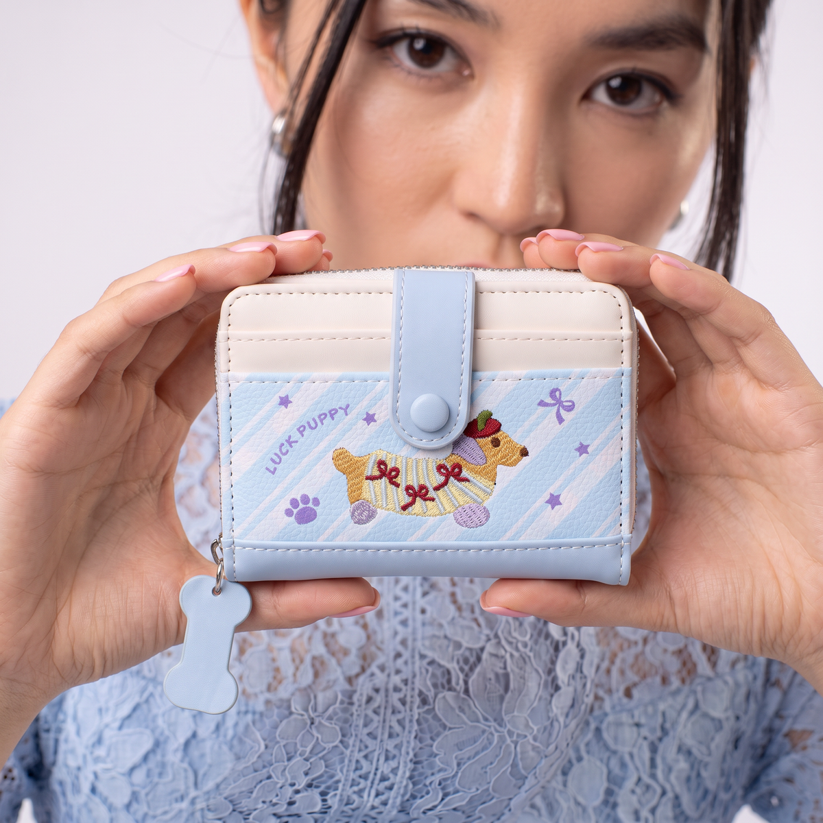 Puppy Blue Wallet