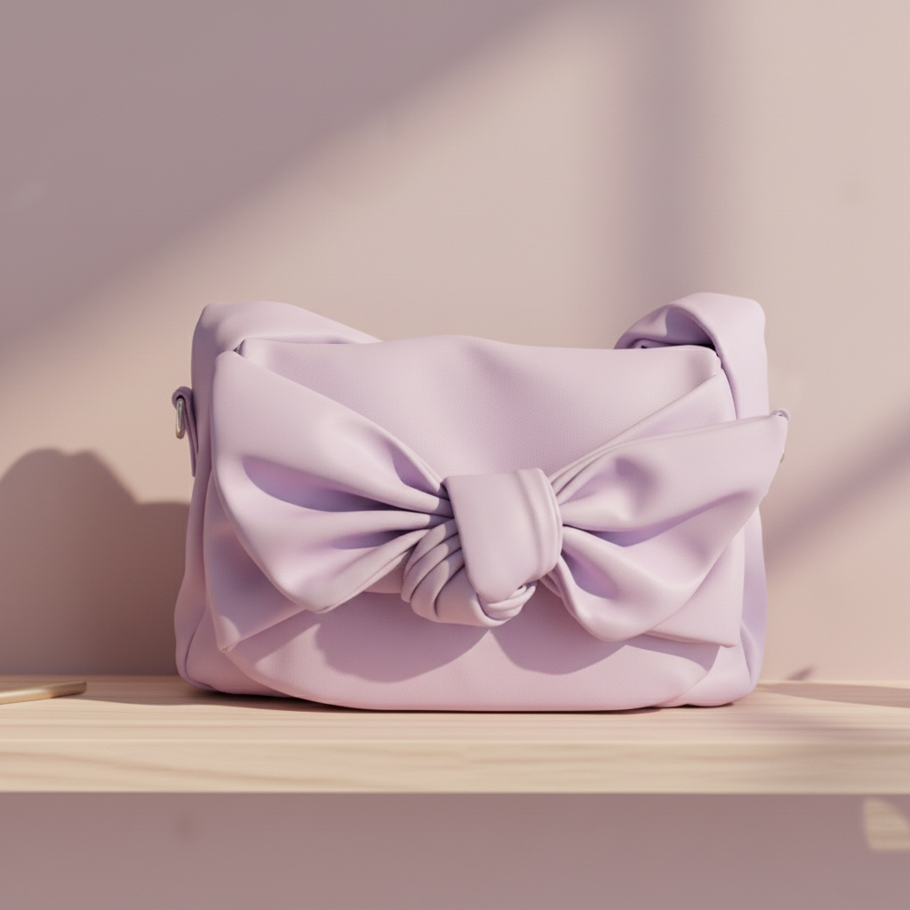 Knot Bow Sling Bag - Lilac