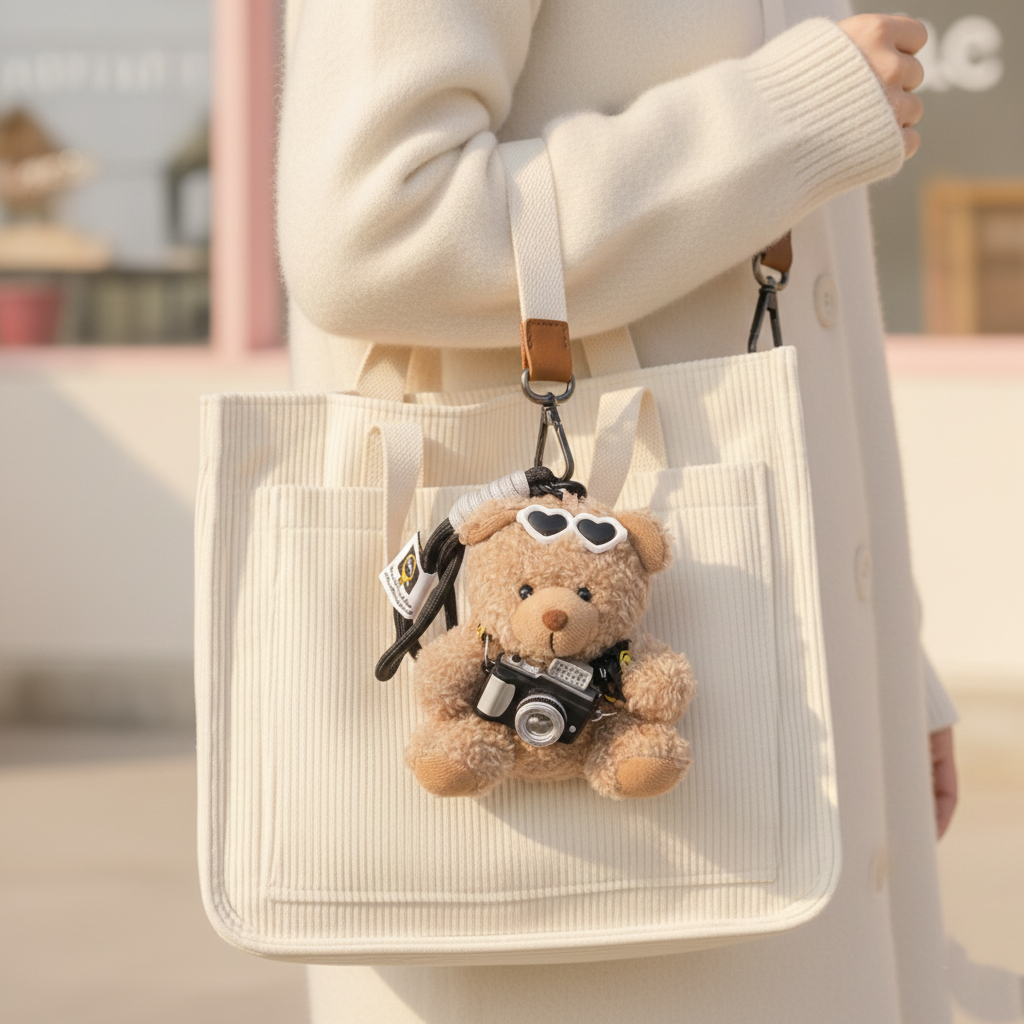 Heart Sunglasses Teddy Plushie Keyring