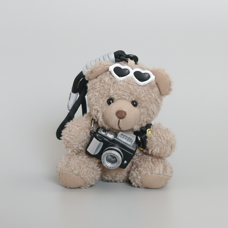 Heart Sunglasses Teddy Plushie Keyring