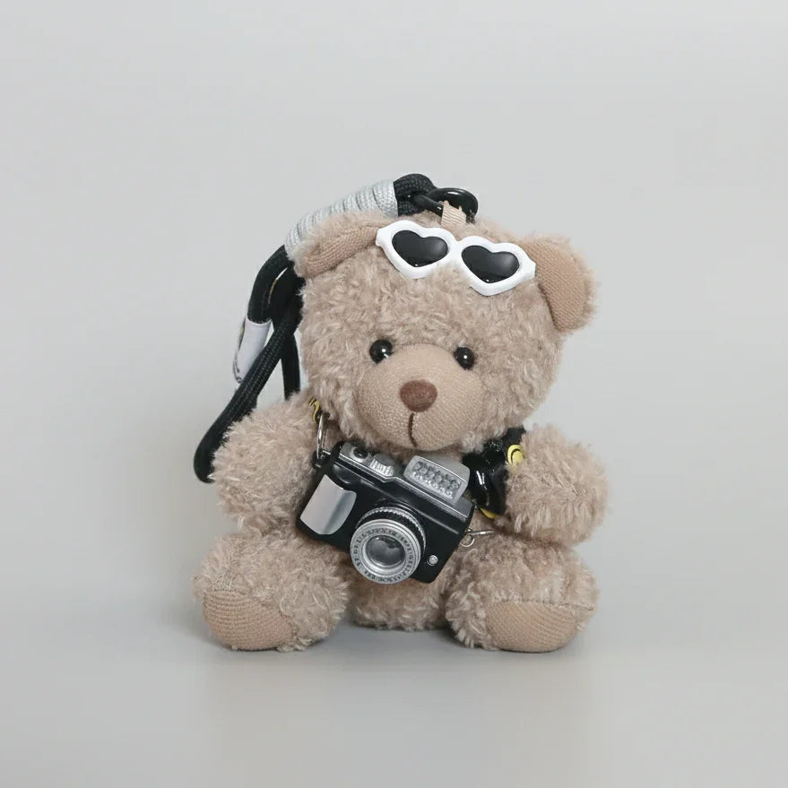 Heart Sunglasses Teddy Plushie Keyring