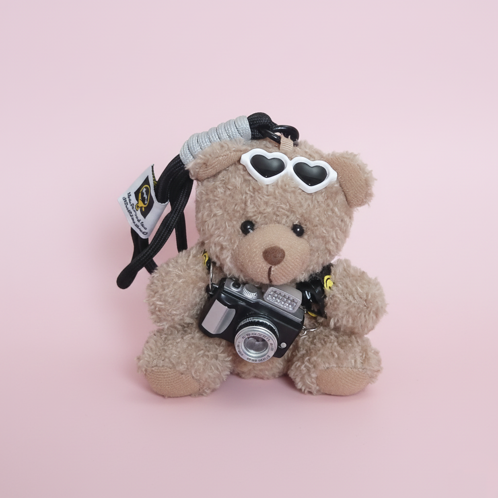 Heart Sunglasses Teddy Plushie Keyring