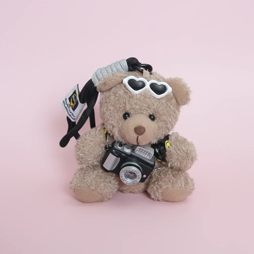 Heart Sunglasses Teddy Plushie Keyring