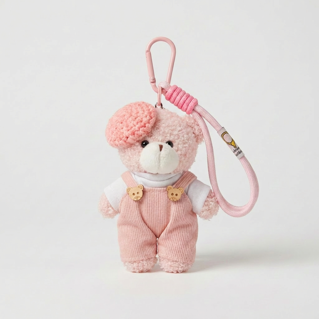 Berry Bloom Teddy Keyring