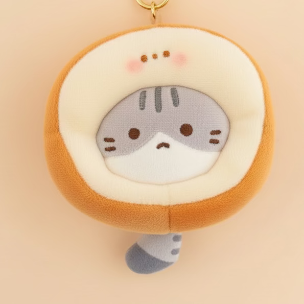 Butter Bun Keyring