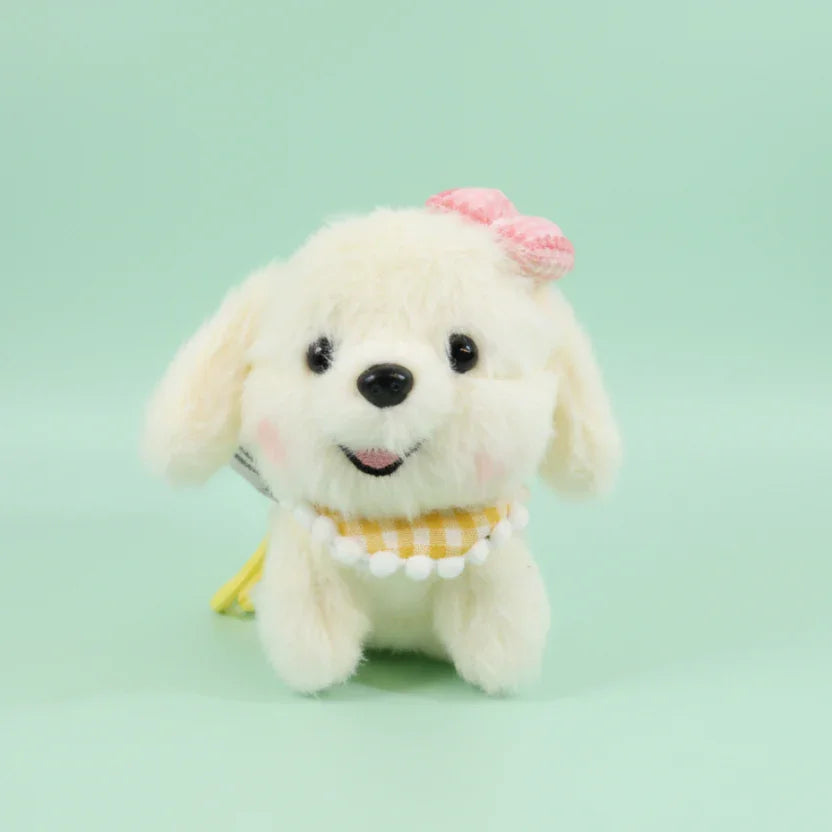 Butter Puff Plushie Keyring - Yellow