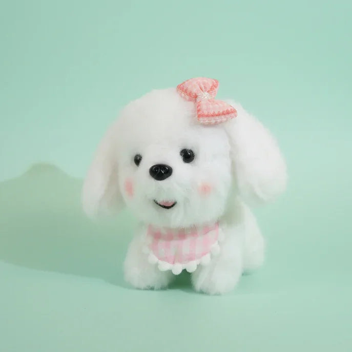 Cherry Puff Plushie Keyring - Pink