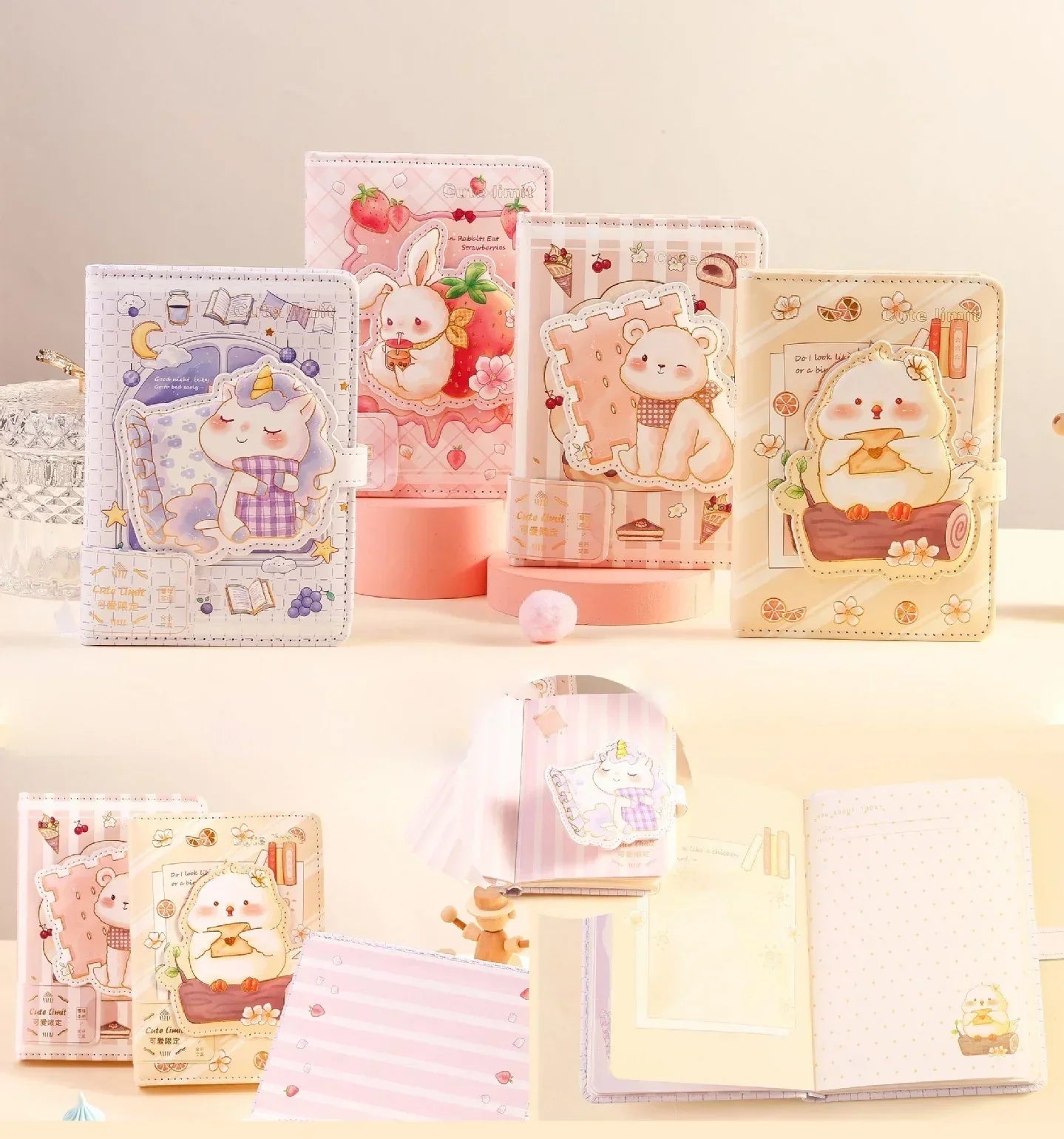 Cute Cuddly Notebook - Unicorn