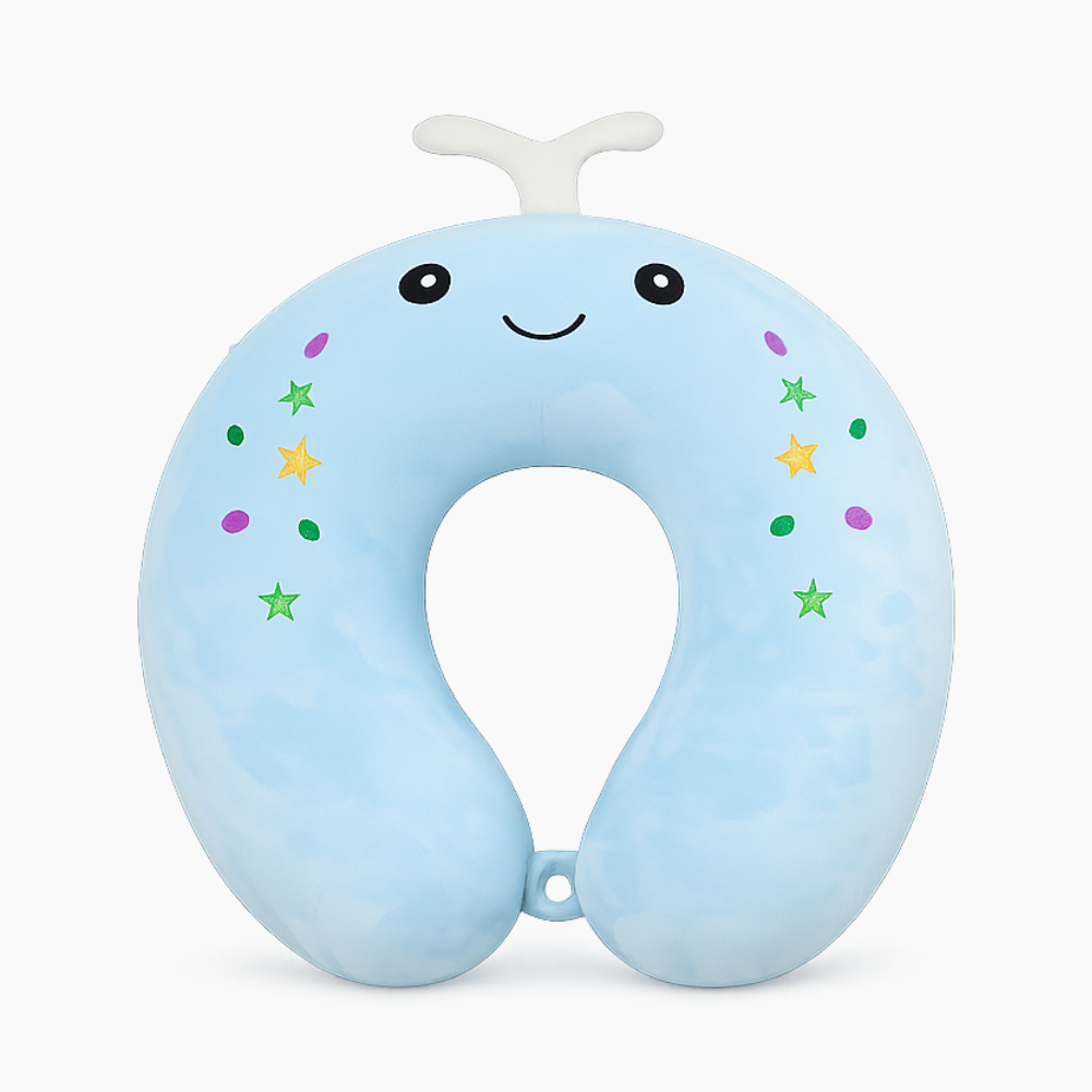Whale with colorful Freckles Neck Pillow (Memory Foam)