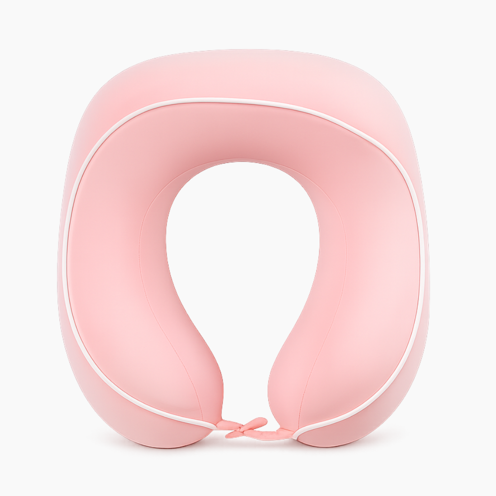 Pink Memory Foam Neck Pillow