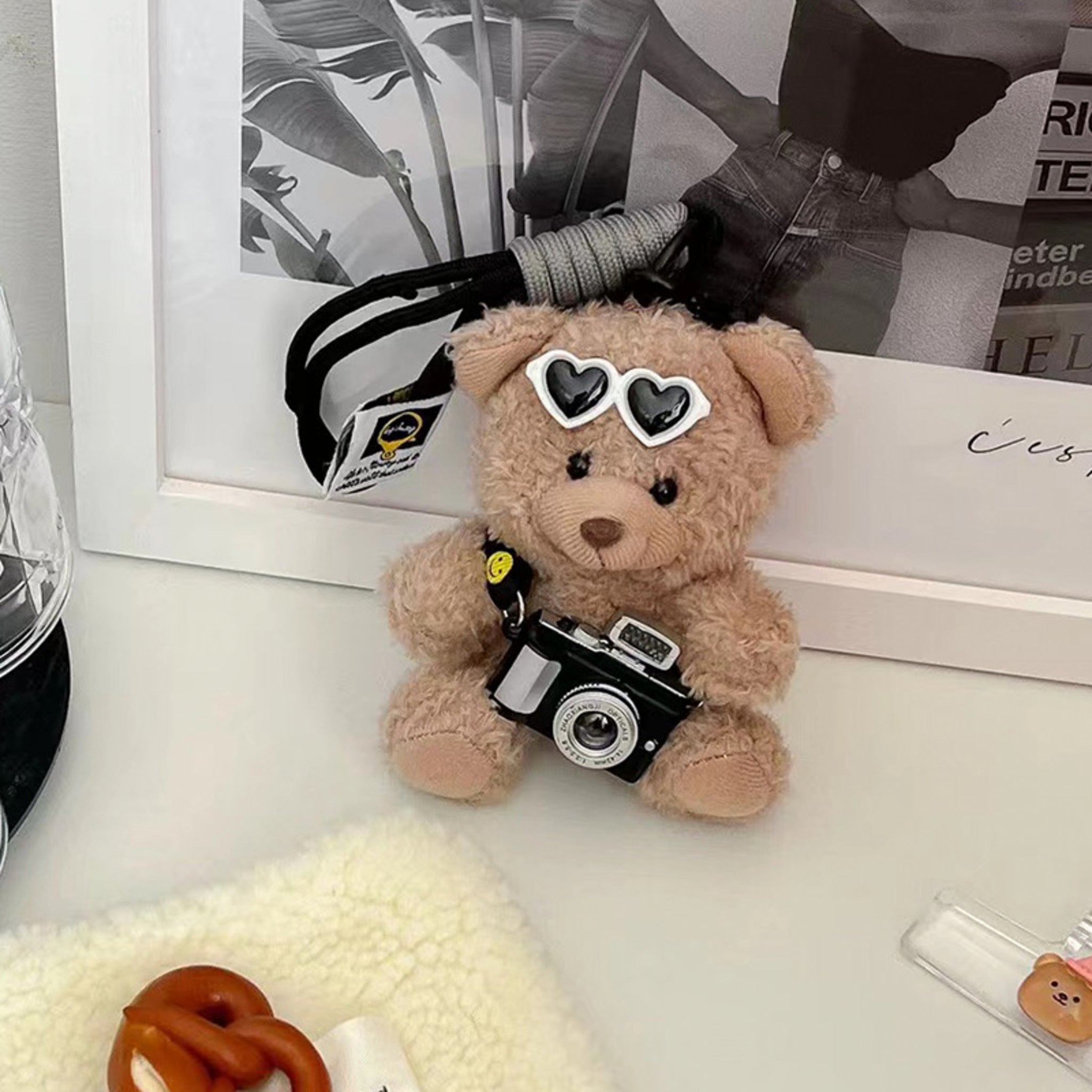 Heart Sunglasses Teddy Plushie Keyring