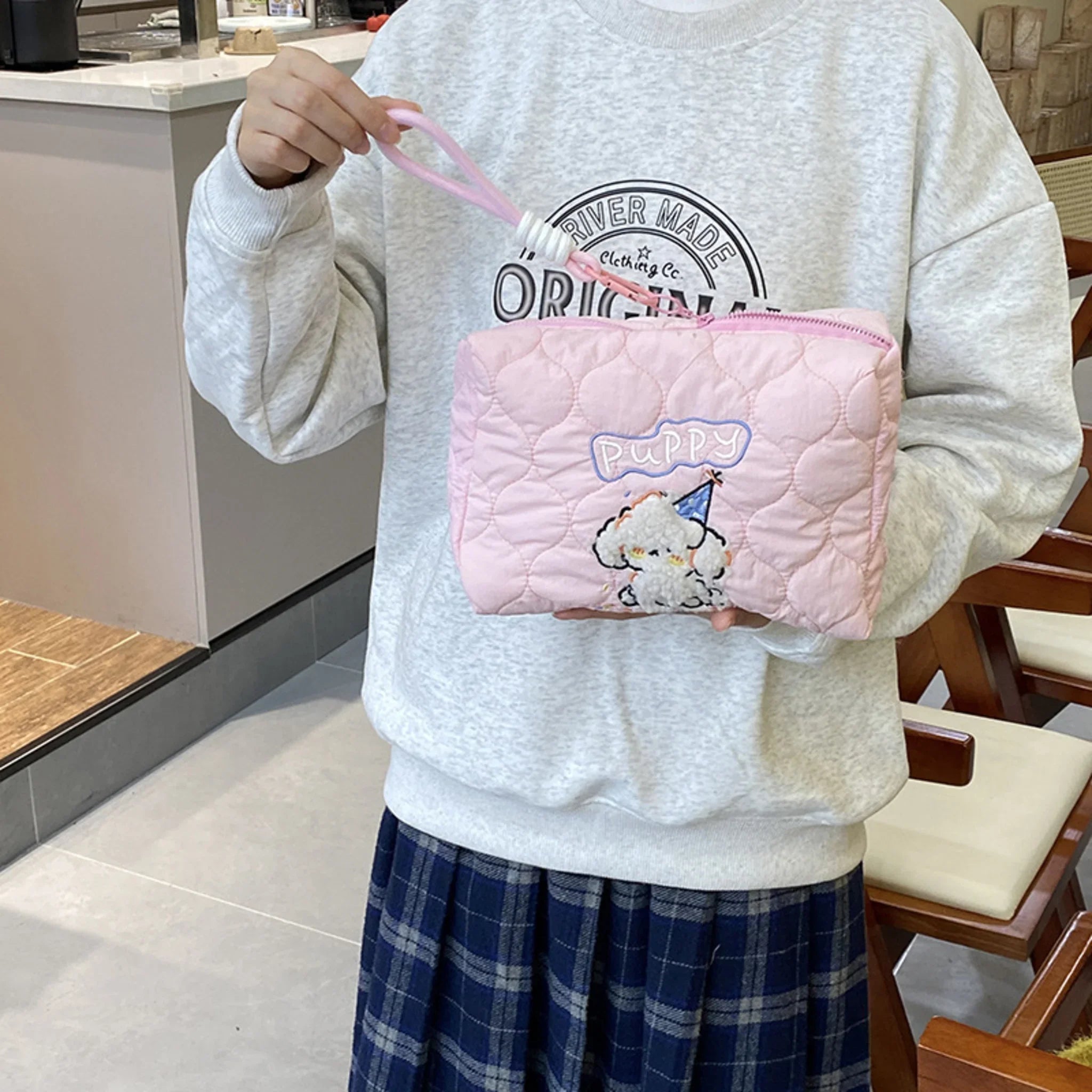 Puppy Makeup/ Utility Bag Pink