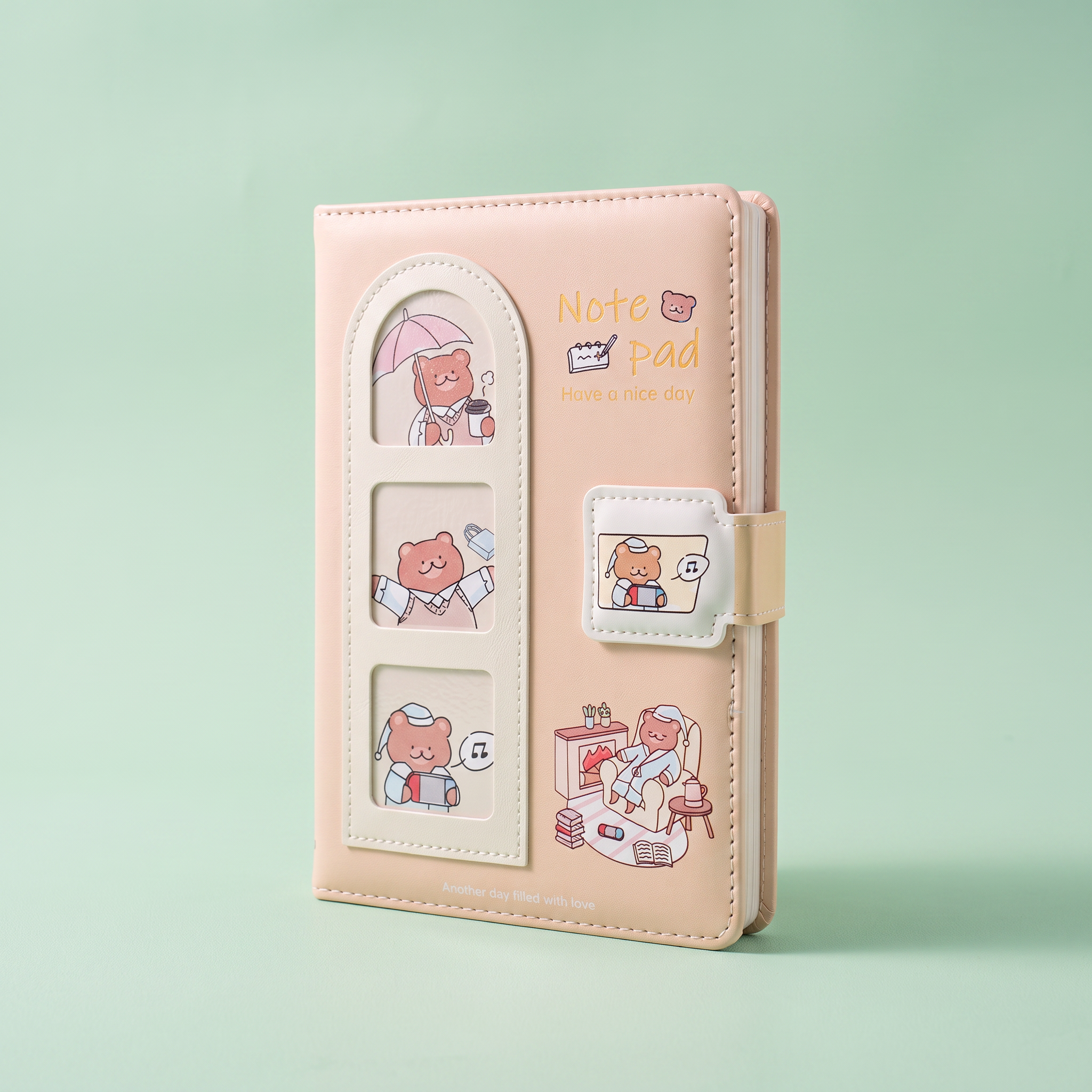 Cozy Living Bear - Magnetic notepad