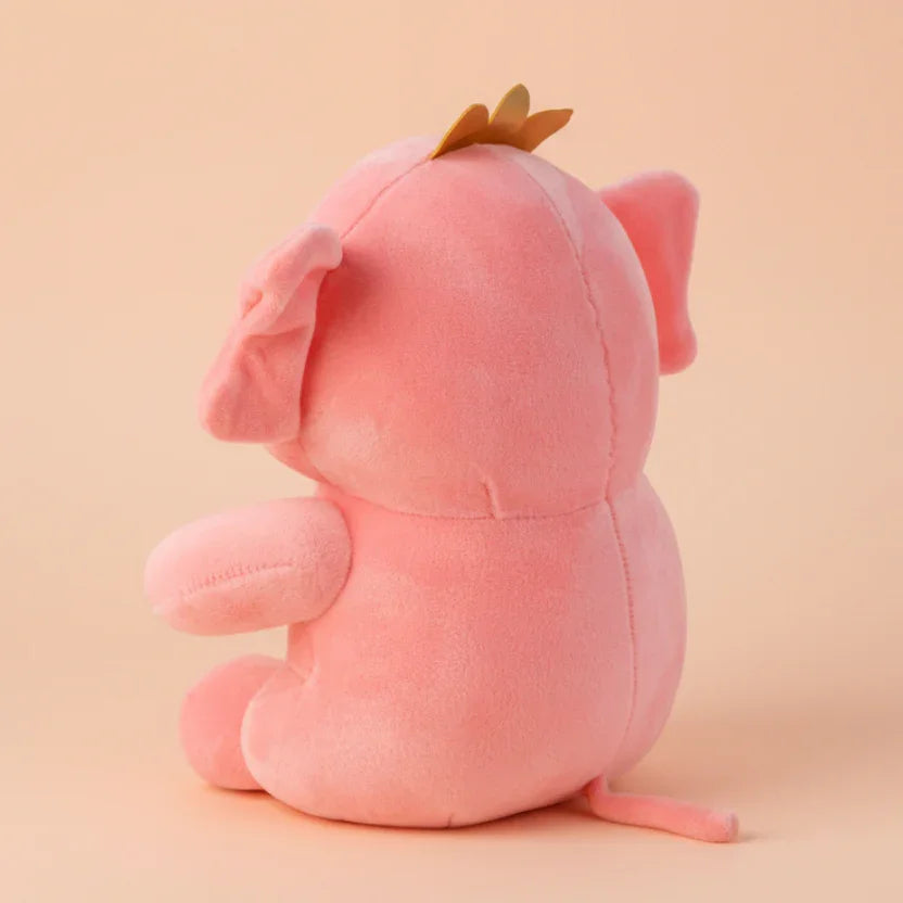 Lucky Elephant Plush Toy Pink - Small