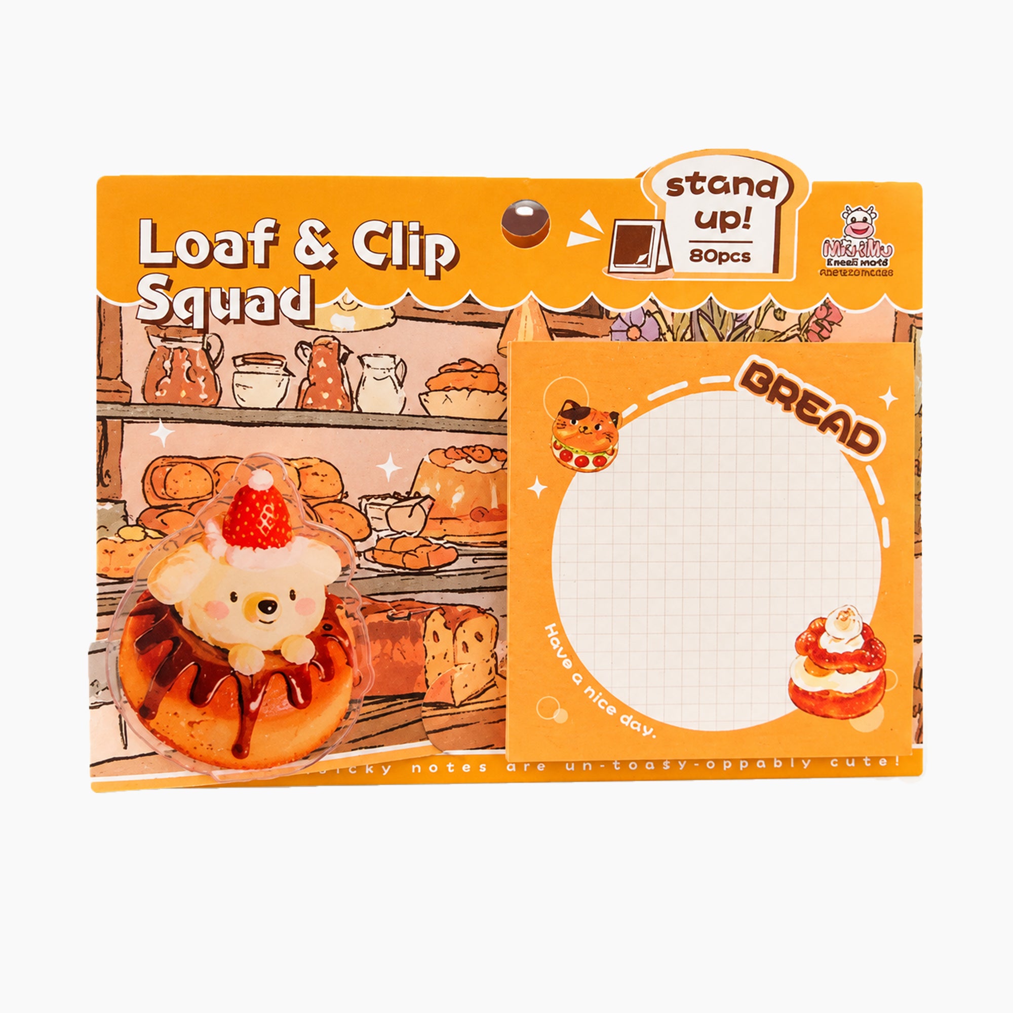 Bread Sticky Notes - Strawberry