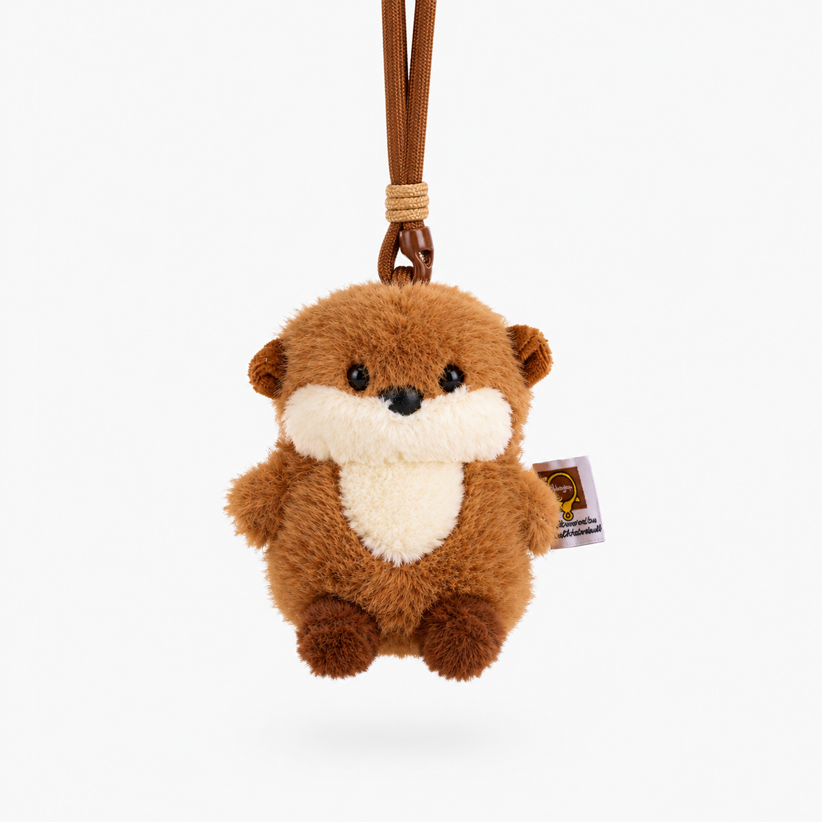 Misu otter Plushie Keyring- Brown