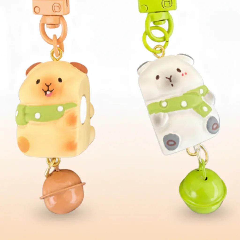 Happy Tail Bells Keyring