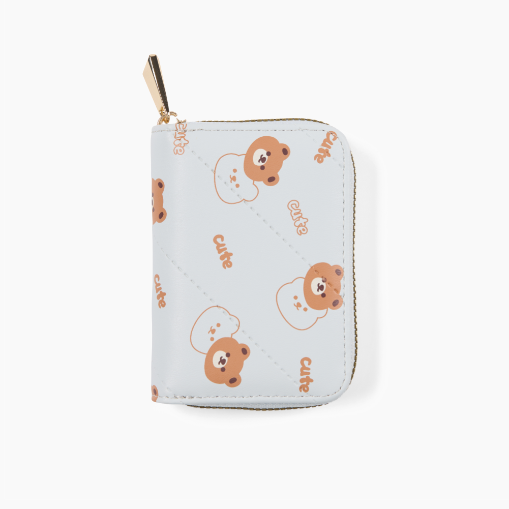 Cute Bear Blue Card Holder