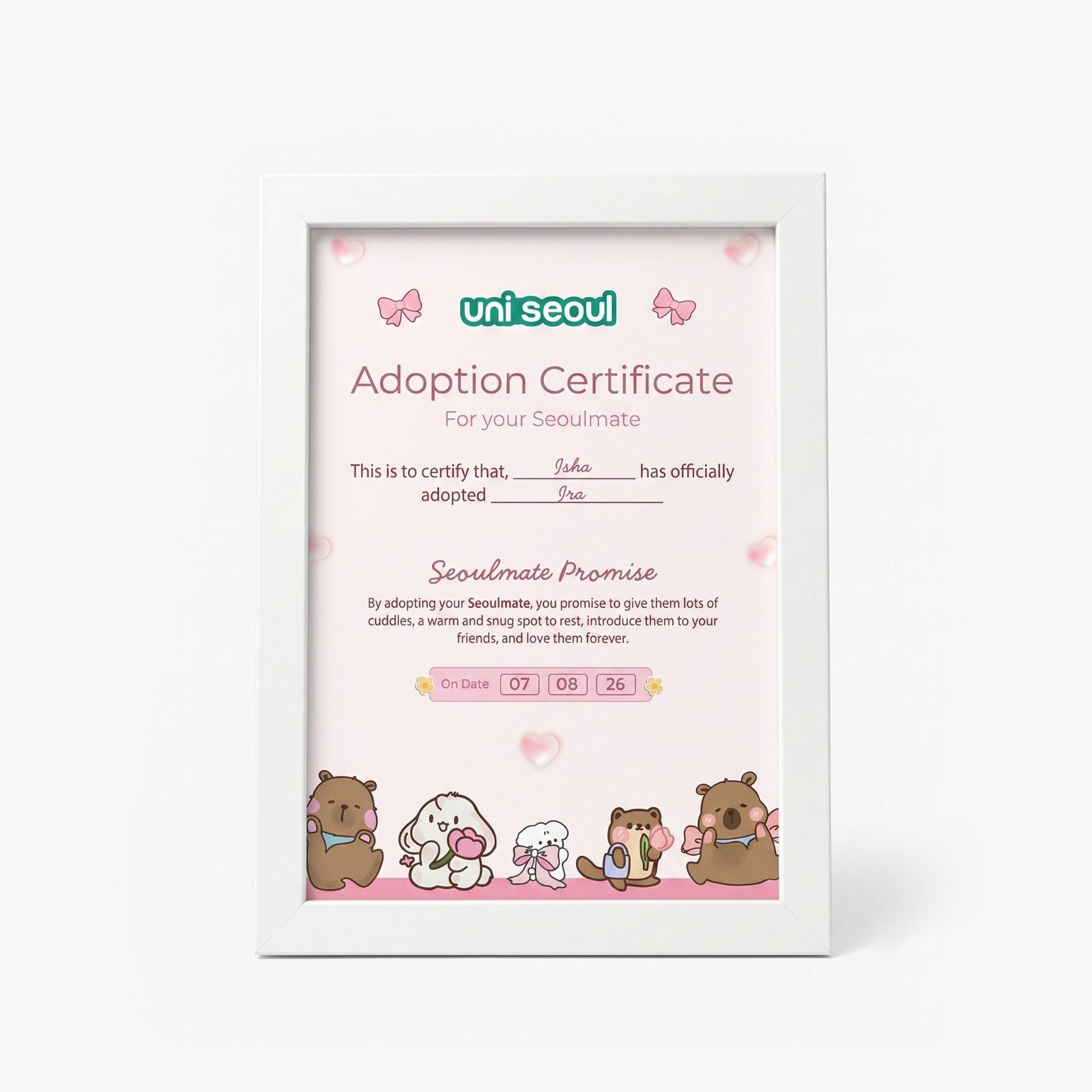 Framed Certificate